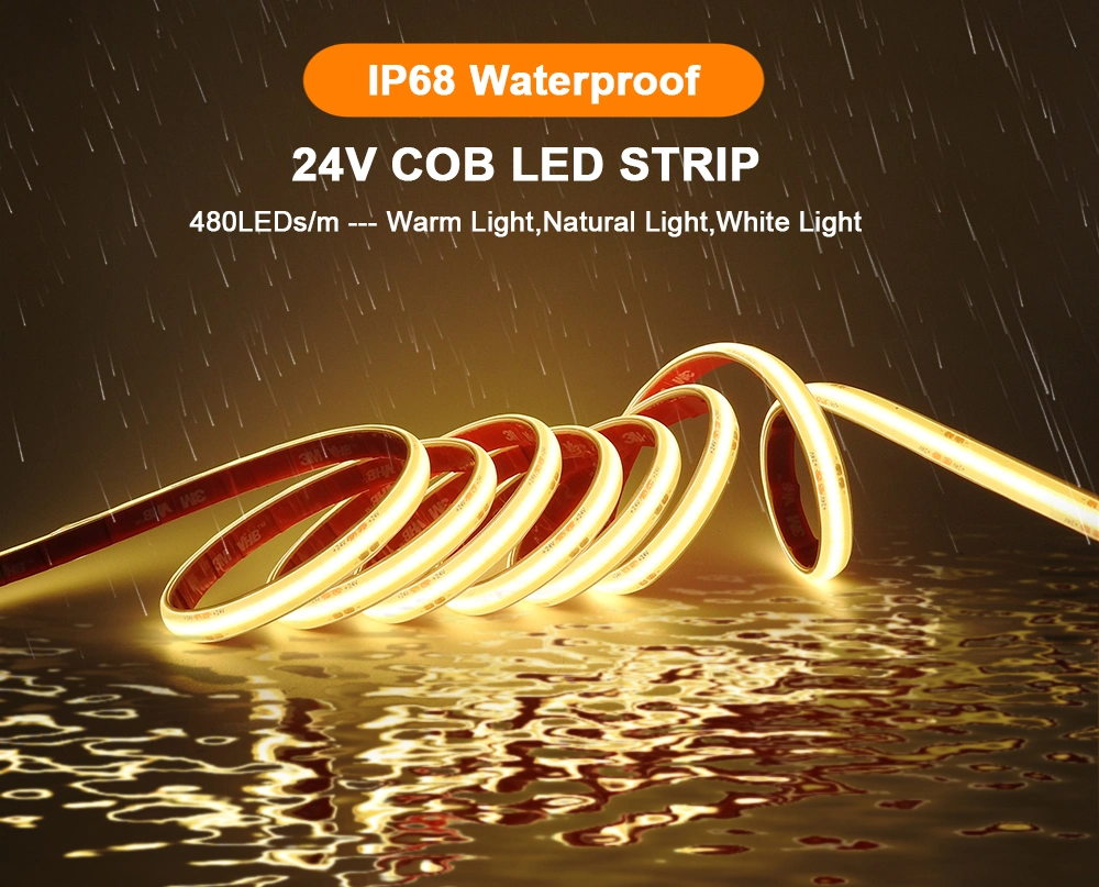 Commercial Lighting Low Voltage Cuttable Weatherproof Tunable CCT LED Strip Light