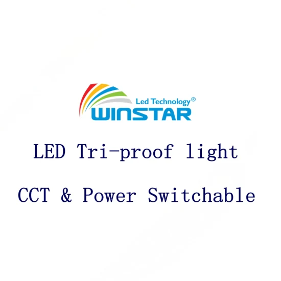 CCT & Power Switch LED Tri Proof Light Waterproof Dimmable with